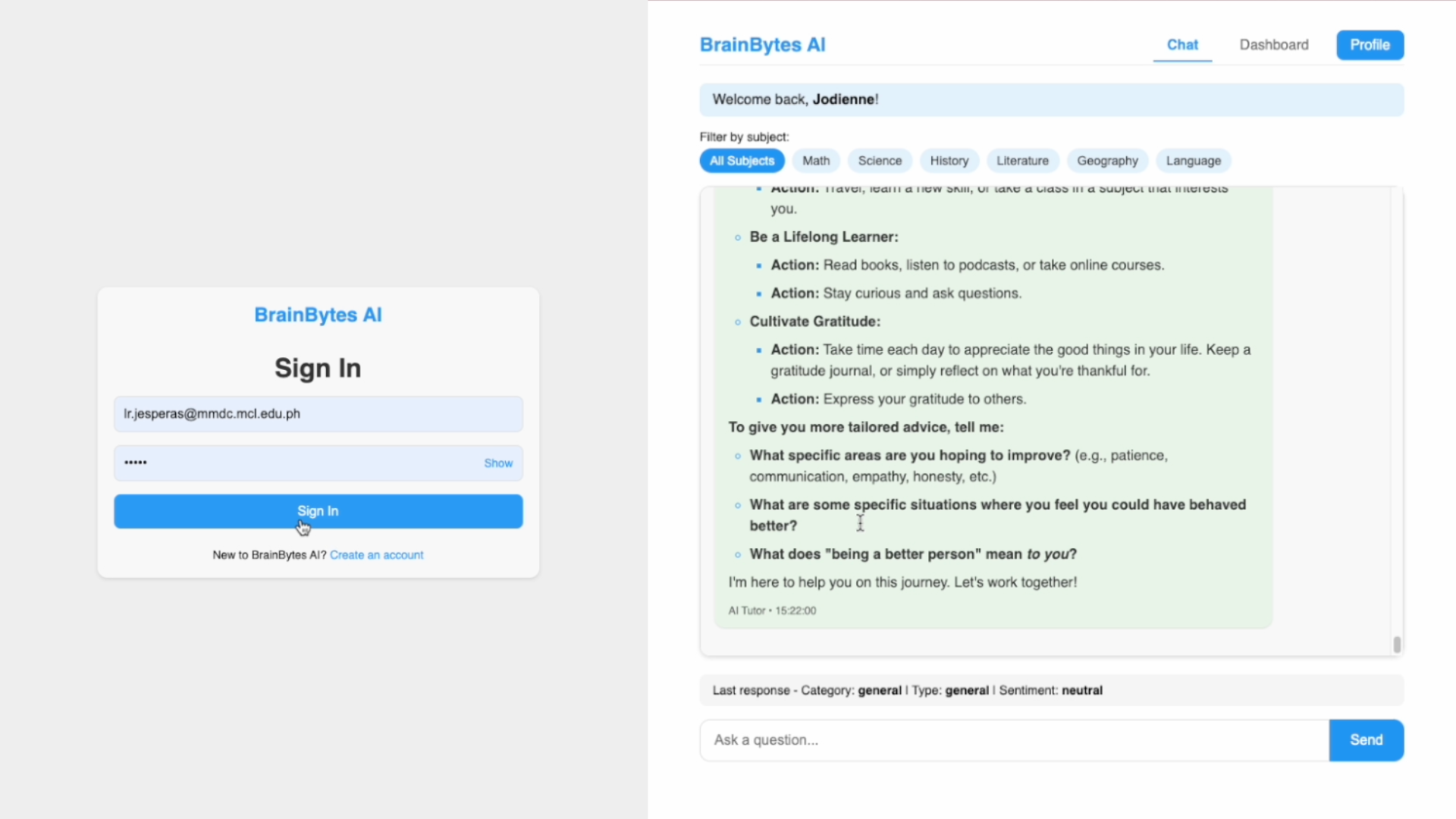 BrainBytes AI Demo preview